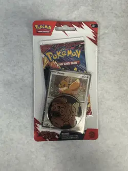 Pokemon TCG Destined Rivals Blister Pack 1 Booster Pack Eevee Promo Factory Seal - Image 1