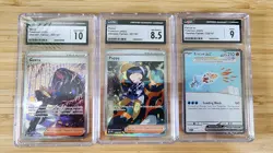 Pokemon Obsidian Flames LOT Geeta 226/197 Poppy 227 Eiscue 222 CGC Graded - Image 1