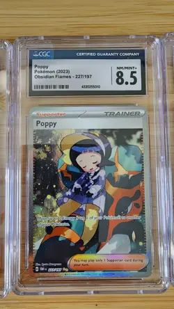 Pokemon Obsidian Flames LOT Geeta 226/197 Poppy 227 Eiscue 222 CGC Graded - Image 3