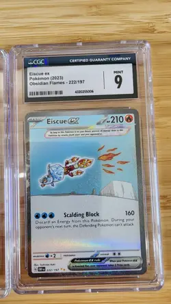 Pokemon Obsidian Flames LOT Geeta 226/197 Poppy 227 Eiscue 222 CGC Graded - Image 4