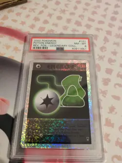 PSA 8 Pokemon TCG 2002 Legendary Collection #101/110 Potion Energy Reverse Holo - Image 2