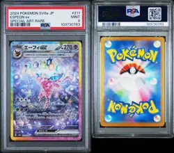Pokemon PSA 9 Espeon ex 211/187 Japanese Terastal Festival ex SV8a SAR Mint - Image 2