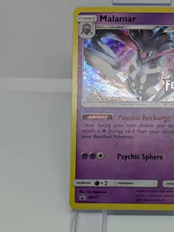 Pokemon TCG Malamar SM117 Stamped Prerelease Sun & Moon Black Star Promo NM/LP - Image 5