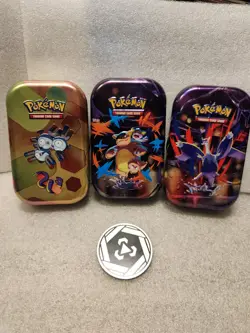 Lot of 3 Pokemon TCG Mini Tins EMPTY Collectible Storage Cases Latias - Image 1