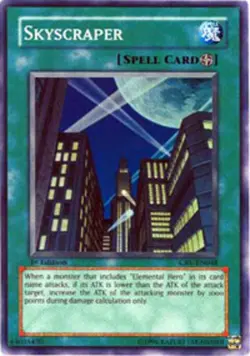 Yugioh! LP Skyscraper - CRV-EN048 - Super Rare - 1st Edition Lightly Played, Eng - Image 1