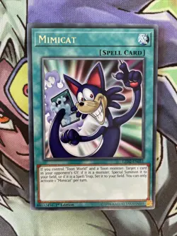 LED2-EN051 Mimicat Rare 1st Edition Near Mint Yugioh Card - Image 1