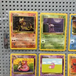 Vintage Pokemon Cards Lot Fossil Set Light Play 1999 Wizards Of The Coast Binder - Image 2