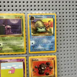 Vintage Pokemon Cards Lot Fossil Set Light Play 1999 Wizards Of The Coast Binder - Image 3