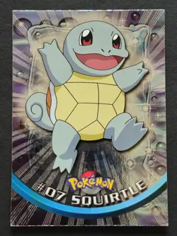 Topps Pokemon TV Animation Edition trading card of Squirtle, card number 7. - Image 1