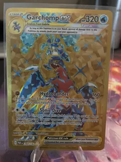 Pokemon TCG Garchomp EX Paradox Rift Holo Hyper Rare Card 260/182 - Image 1