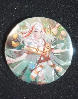 Greater Auramancy Anime Magic The Gathering Art Card 2.25" Pin Back Button MTG - Image 1