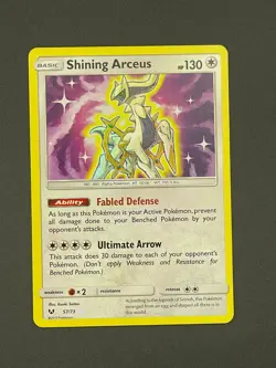 SHINING ARCEUS 57/73 Shining Legends Pokemon Card Holo NM (A2) - Image 1