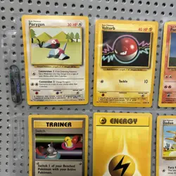 Vintage Pokemon Binder Lot Of 9 Cards Base Set 1999 90s Heavy Played - Image 2