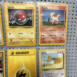 Vintage Pokemon Binder Lot Of 9 Cards Base Set 1999 90s Heavy Played - Image 3