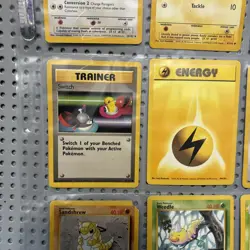 Vintage Pokemon Binder Lot Of 9 Cards Base Set 1999 90s Heavy Played - Image 4