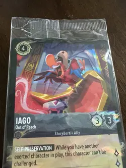Disney Lorcana D23 Iago Promo Card 2025 Out of Reach Gold Member Exclusive - Image 3
