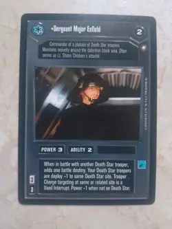 Sergeant Major Enfield - Star Wars CCG card (Decipher) - Image 1