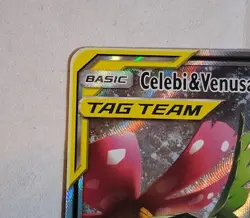 Celebi&VenusaurGX SM167 Sun & Moon Tag Team Black Star Promo Card NM Pokemon TCG - Image 2