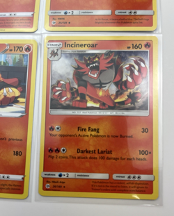 4 Card Lot Litten Torracat Incineroar Pokemon TCG common basic Stage 1&2 - Image 4
