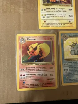 Pokemon TCG Vaporeon Flareon Jolteon Holo Card Jungle Set See Pictures - Image 2