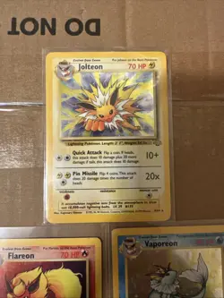 Pokemon TCG Vaporeon Flareon Jolteon Holo Card Jungle Set See Pictures - Image 3