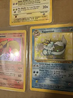 Pokemon TCG Vaporeon Flareon Jolteon Holo Card Jungle Set See Pictures - Image 5