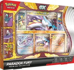 Pokemon TCG Paradox Fury Premium Collection Promo Cards 7 Boosters * Sealed - Image 1