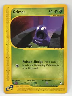 Pokemon Grimer Aquapolis Regular Common Card 79/147 NM Condition - Image 1