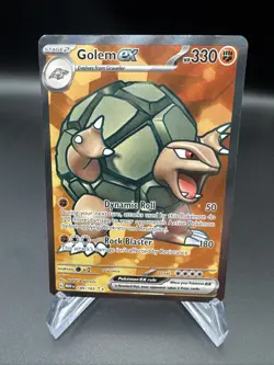 Pokemon Golem EX TCG Full Art Holo Rare Card 189/165 Scarlet & Violet 151 NM - Image 1