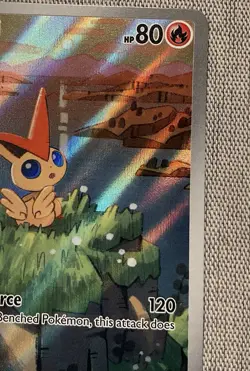 Pokemon TCG Victini Black Bolt & White Flare Promo Card Illustration NM. - Image 5