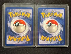 Pokemon Kabuto 50/62 and Mysterious Fossil 62/62 First Edition 1999 Cards - Image 2