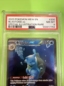 Pokemon Cards PSA 8 NM-MT Blastoise ex 151 SIR 2023 200/165 Ultra Rare - Image 2