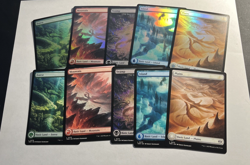 10X Tarkir: Dragonstorm Full Art Lands X10 5 Foils 5 Non-Foils MTG - Image 1