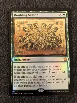 Magic The Gathering MTG - Doubling Season Foil - Foundations - Image 1