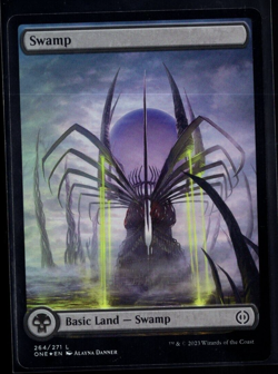 Swamp 264/271 Foil Full Art Land Phyrexia All Will Be One Magic The Gathering NM - Image 1