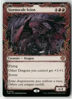 Stormscale Scion (Showcase) 303 NM MTG Tarkir: Dragonstorm Magic - Image 1