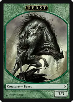 Beast Token - New Phyrexia #1/4 MTG Magic The Gathering - Image 1