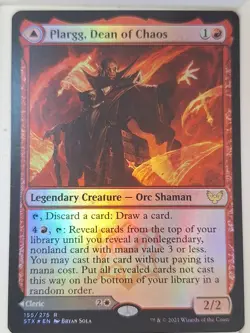 Plargg, Dean of Chaos - FOIL - Strixhaven - Magic the Gathering MTG Nice! - Image 1