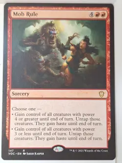 Mob Rule - Commander Innistrad: Crimson Vow - Magic the Gathering MTG Nice! - Image 1