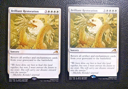 MTG TCG, Brilliant Restoration NM/M* Kamigawa Neon Dynasty 007/302 (X2) - Image 1
