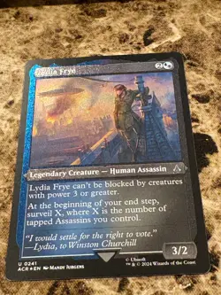 LYDIA FRYE Magic the Gathering MTG Assassin's Creed Etched Foil - Image 1