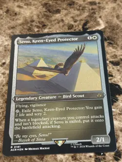 SENU, KEEN-EYED PROTECTOR Magic MTG Assassin's Creed Etched Foil - Image 1