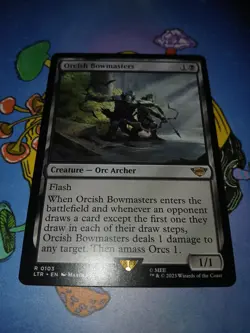 1x MTG LOTR - ORCISH BOWMASTERS regular NM - Image 1