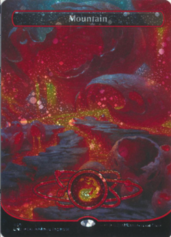 MTG - Mountain 489 - Galaxy Foil Borderless - Unfinity *FREE SHIPPING* - Image 1