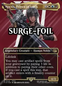 Noctis, Prince of Lucis Borderless - Surge Foil Foil - Image 1