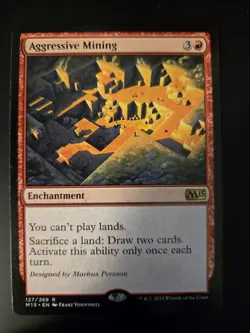 Aggressive Mining NM Core Set 2015 M15 MTG FREE SHIPPING - Image 1