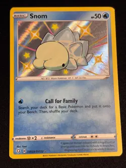 Pokemon TCG Snom SV033/SV122 Shining Fates Shiny Vault Rare Near Mint - Image 1
