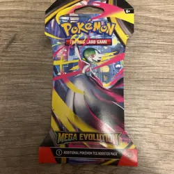 Pokemon Mega Evolution Sleeved Booster Pack Random Art Factory Sealed - Image 1