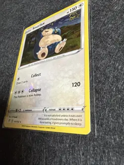 Snorlax 141/192 Rebel Clash Cosmos Holo Rare SWIRL! 2020 Pokemon Card - Image 3