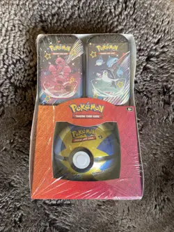 Paldean Fates 2x Mini Tins + Luxury Pokeball Pokemon TCG Factory Sealed New - Image 2